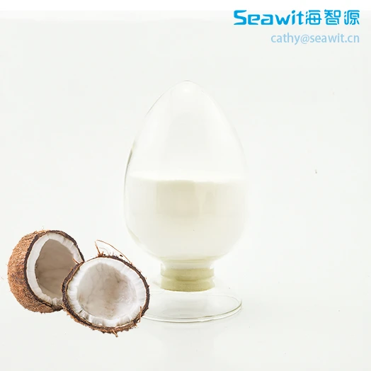 70% de noix de coco matériau de gomme arabe en poudre de noix de coco